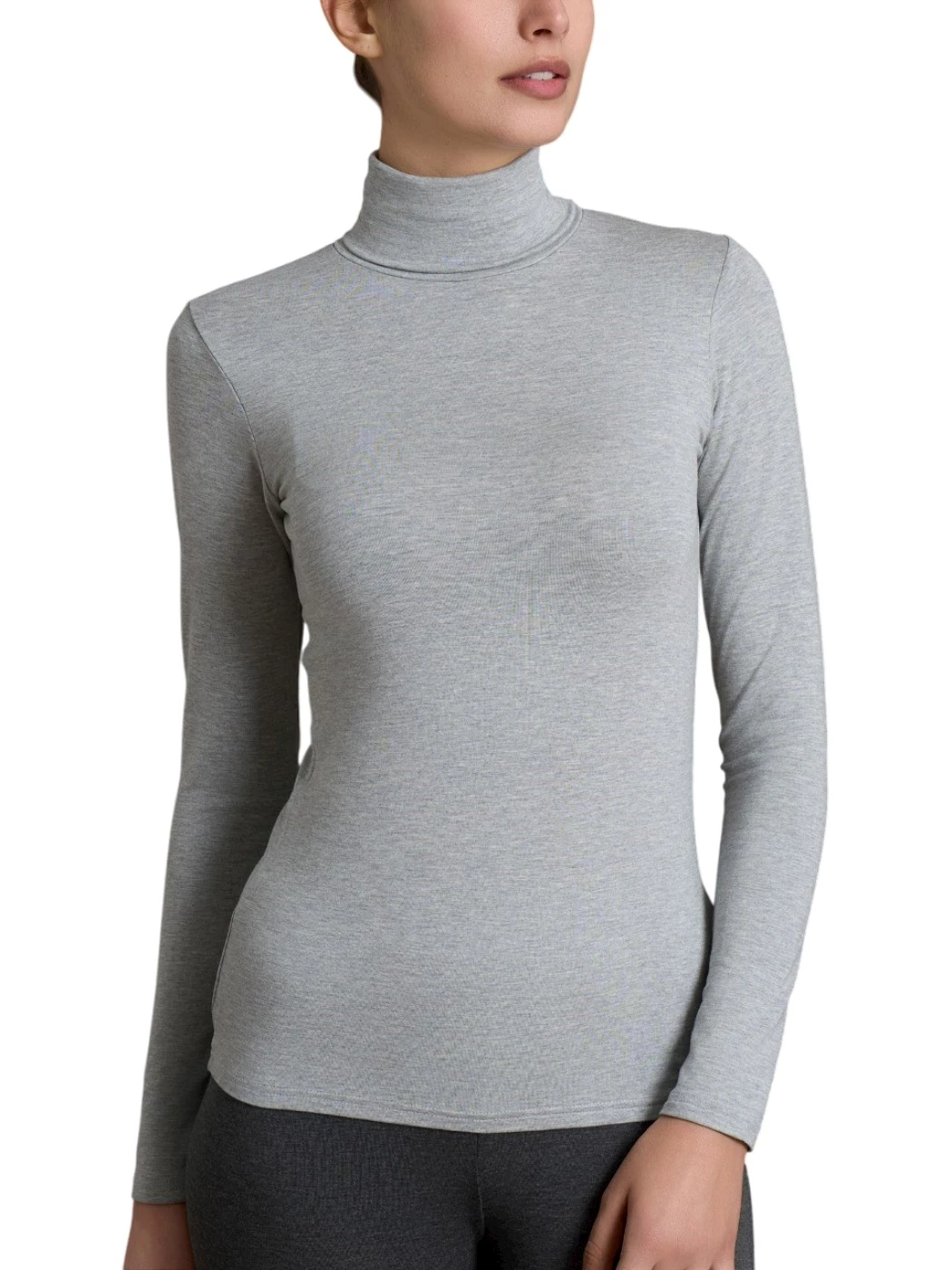 Maglia Dolcevita in Eco Viscosa Donna D794AK