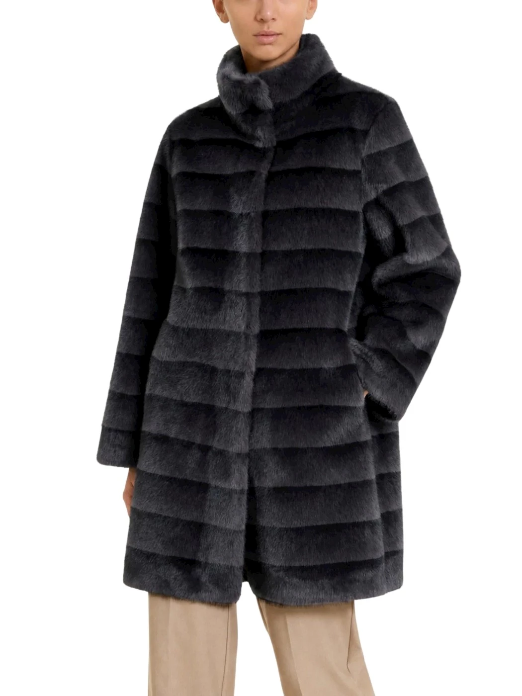 Cappotto Collo Alto Donna DQ43KF