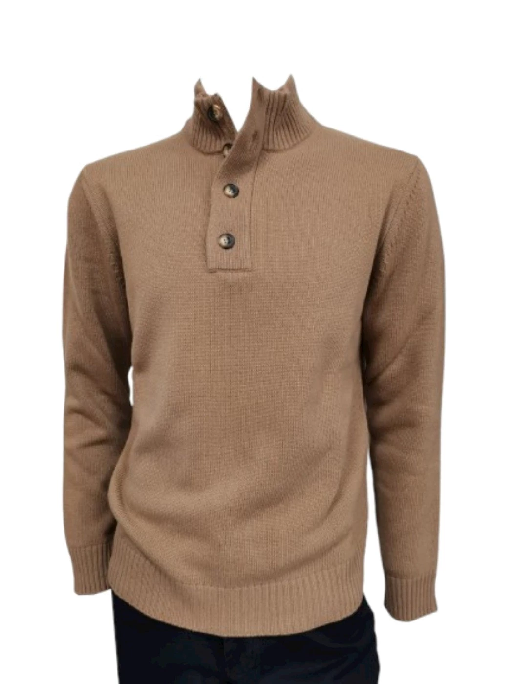 Maglia Lupetto Zip e Bottoni Uomo  H800B