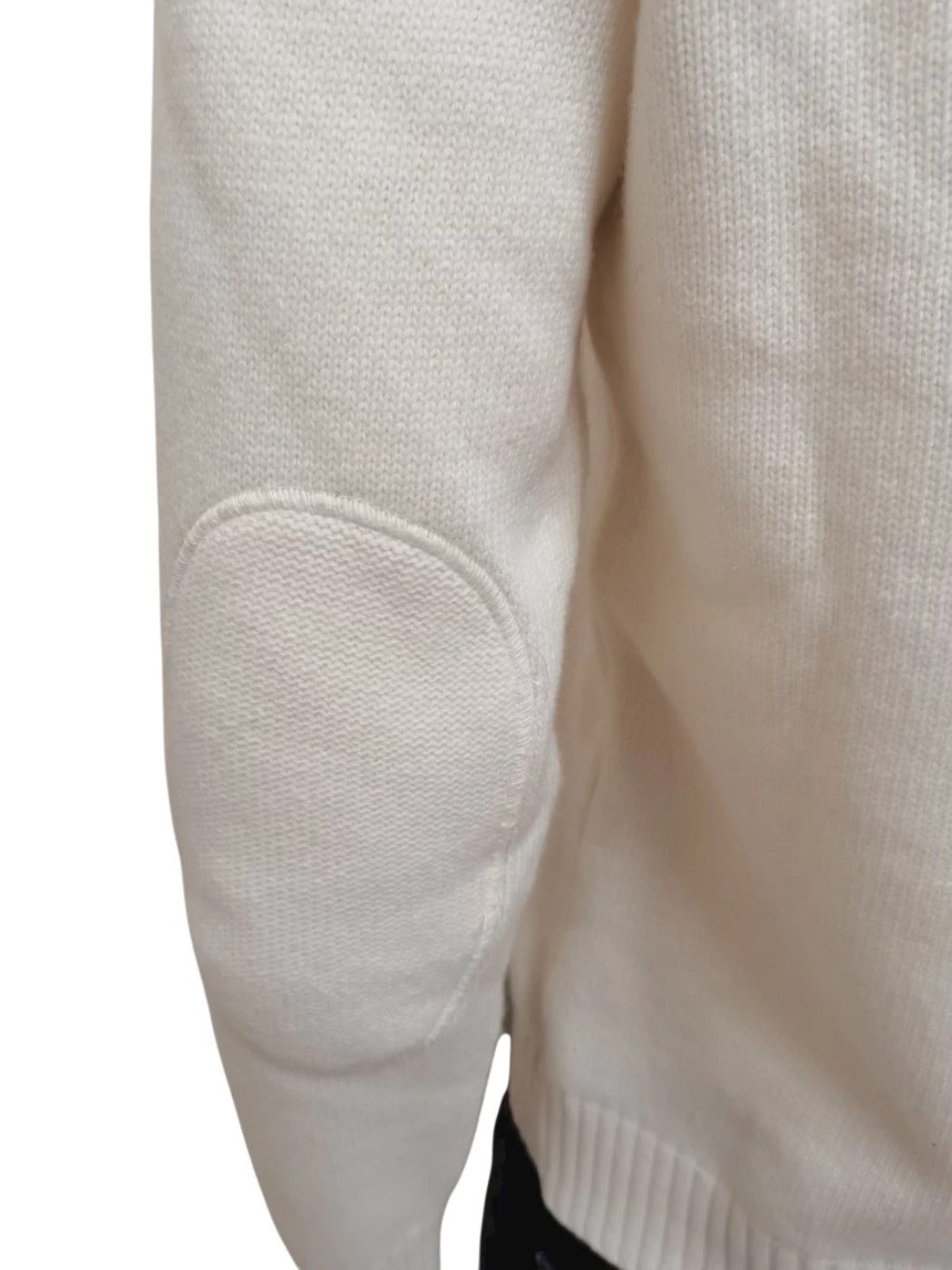 Maglia Lupetto Zip Con Toppe Uomo H866