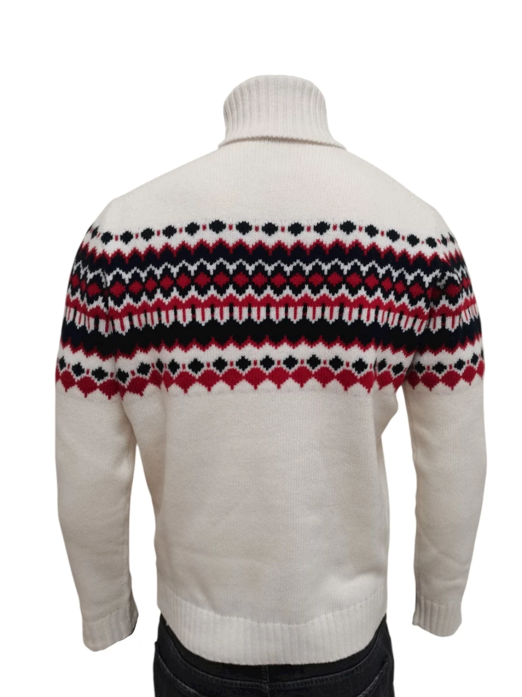 Maglia Dolcevita Jacquard Uomo H869