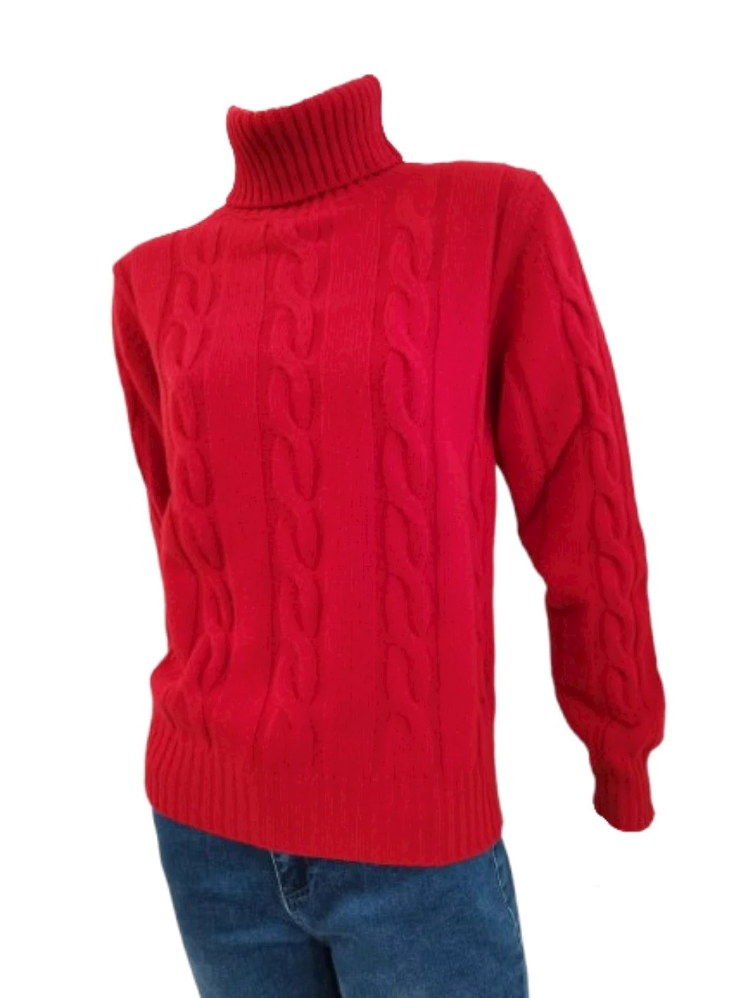 Maglia Dolcevita Treccione Donna S1073