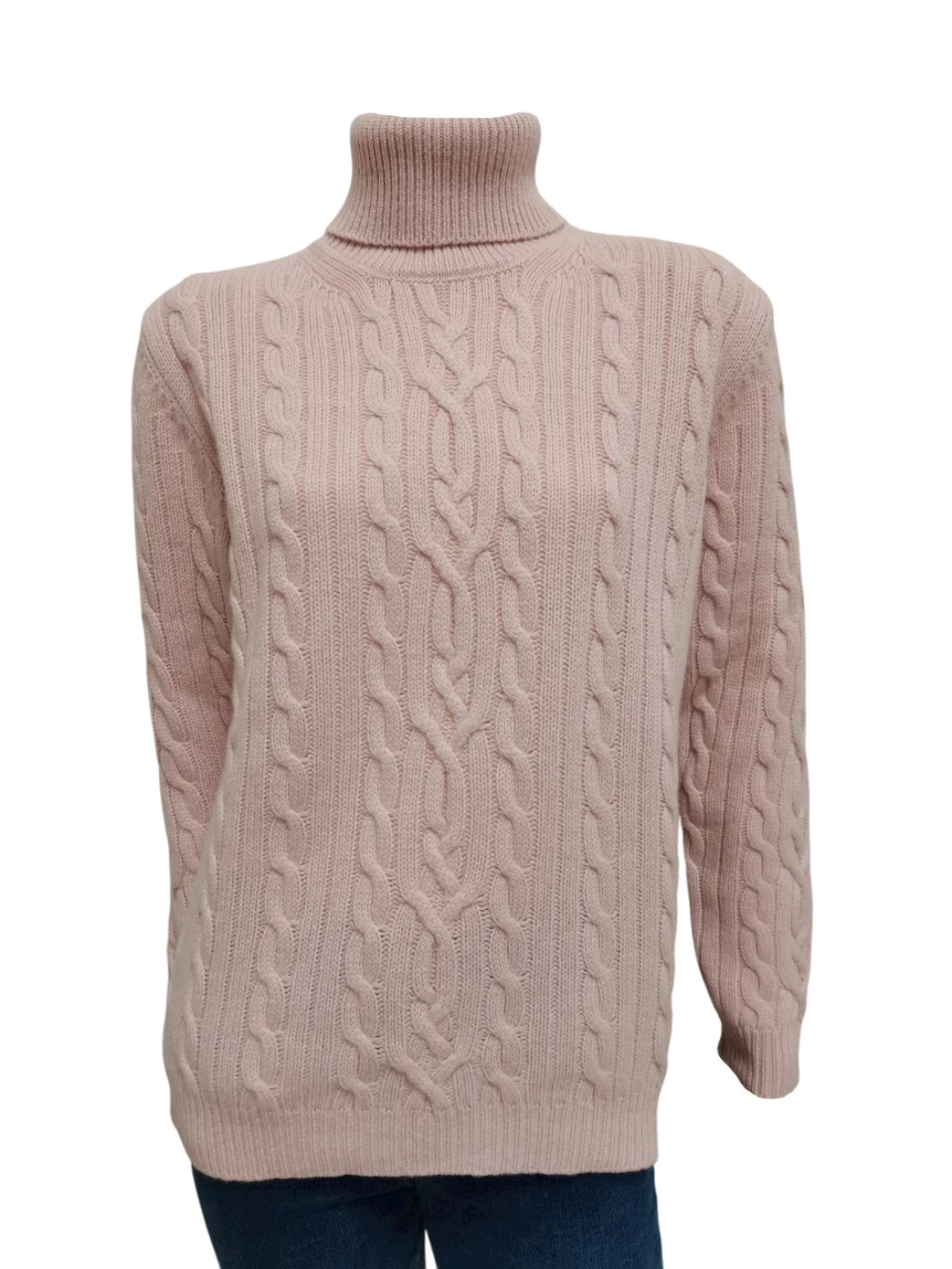 Maglia Dolcevita Trecce Donna S1079