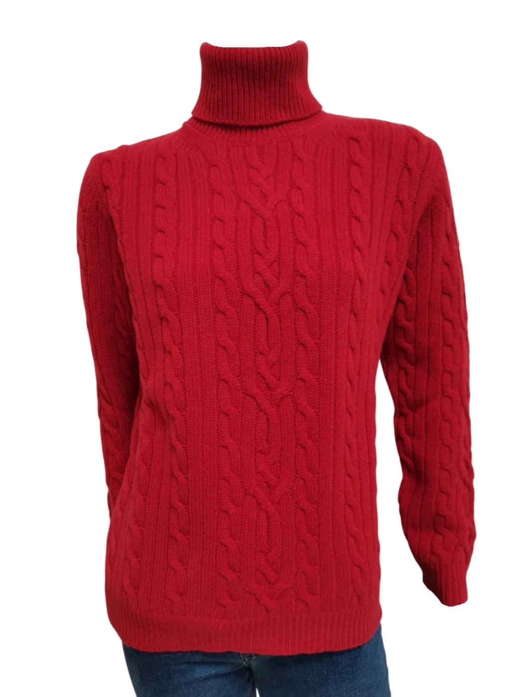 Maglia Dolcevita Trecce Donna S1079