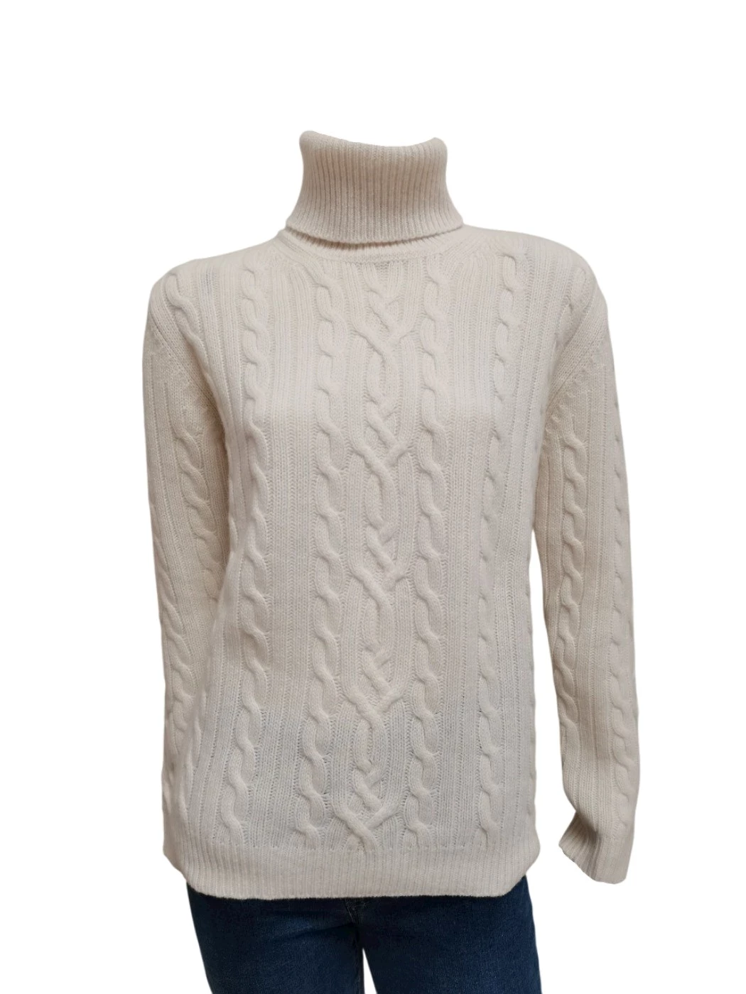 Maglia Dolcevita Trecce Donna S1079