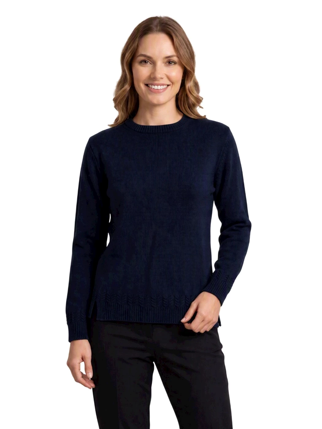 Maglia Girocollo Treccine Donna S1103