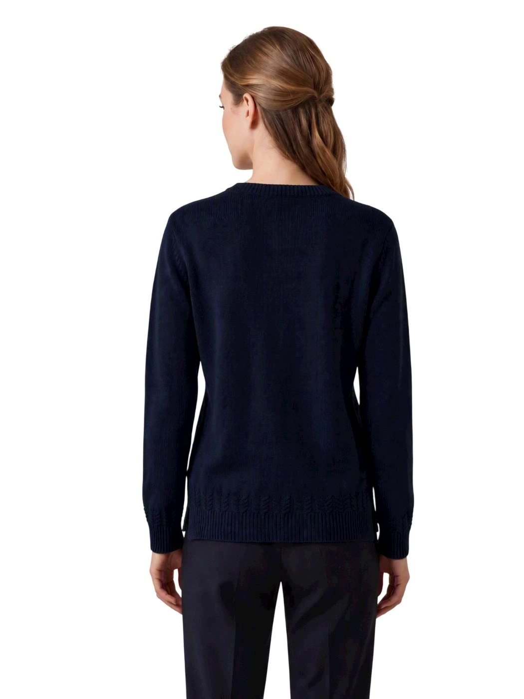Maglia Girocollo Treccine Donna S1103