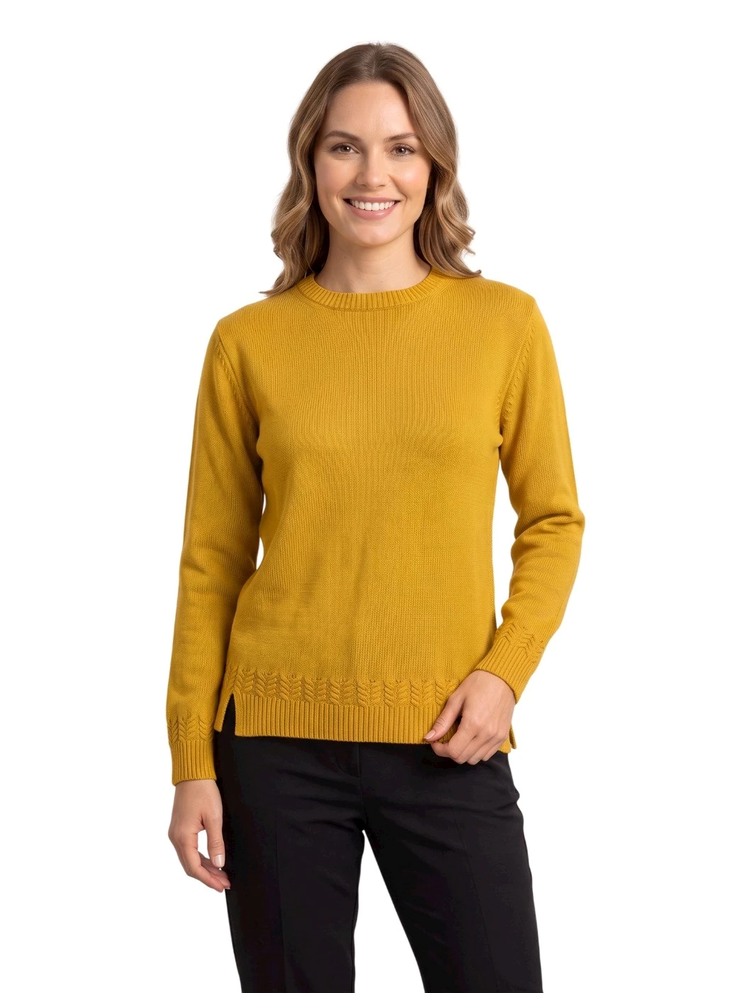 Maglia Girocollo Treccine Donna S1103