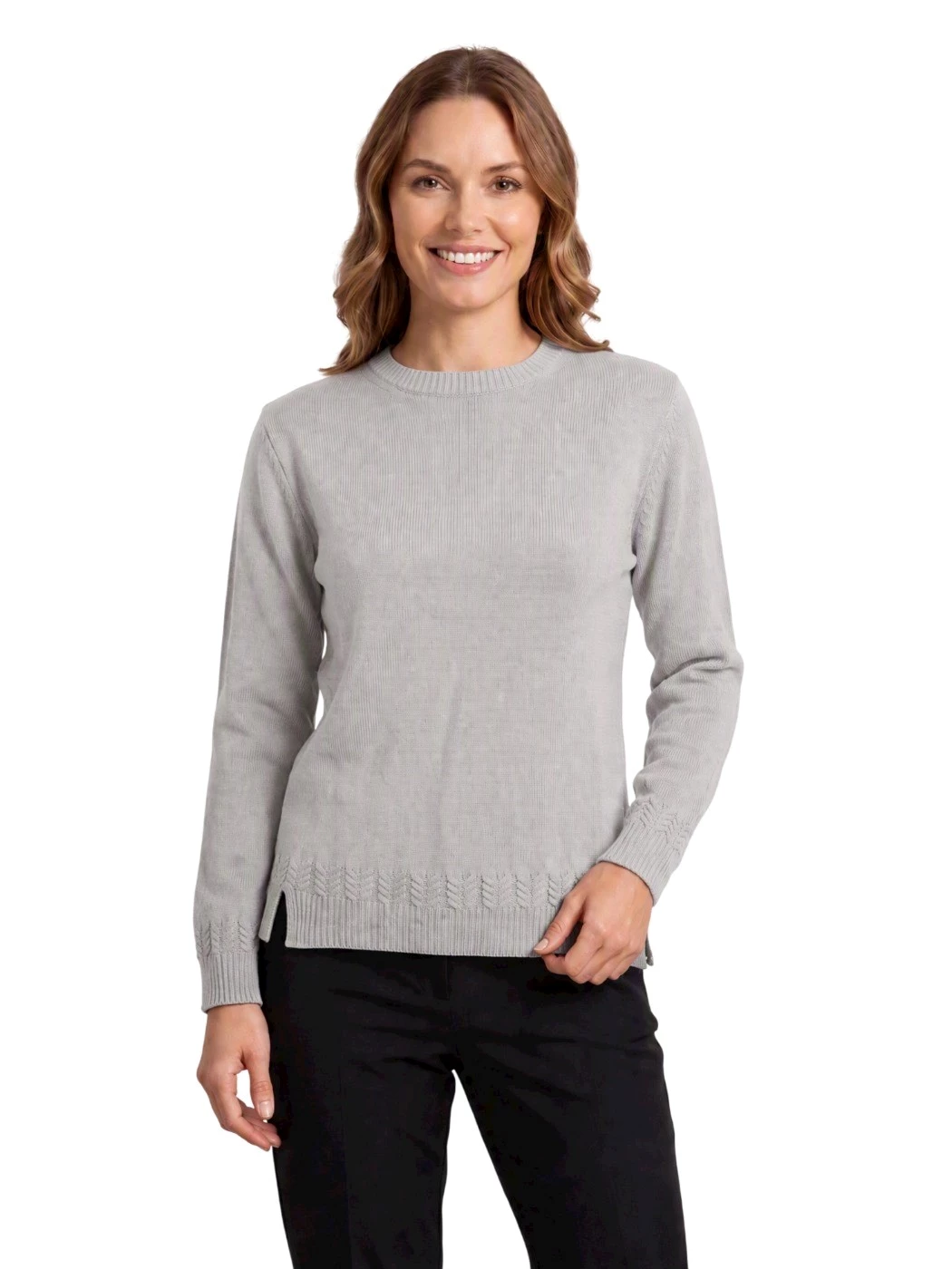 Maglia Girocollo Treccine Donna S1103