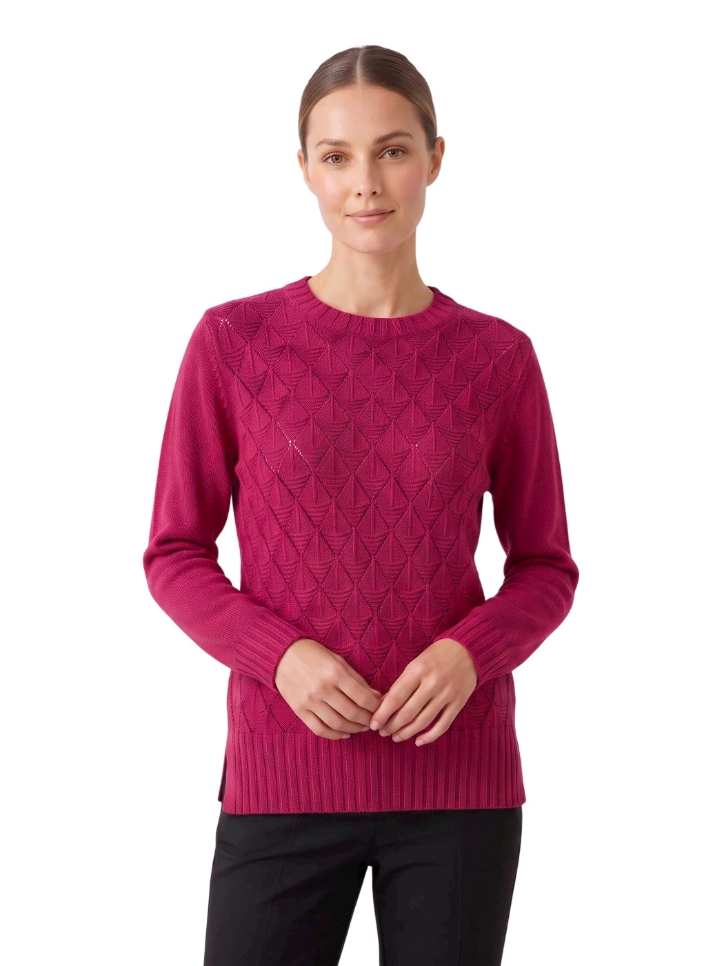 Maglia Girocollo Rombetto Donna S1104