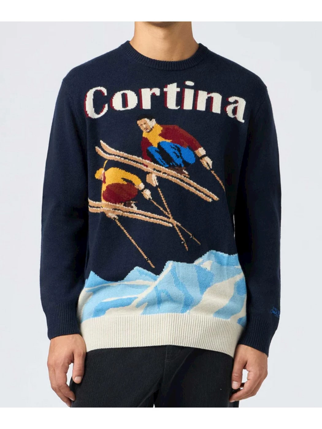 Ski Maglione Mc2 Saint Barth Uomo MC2 SAINT BARTH Maglione Bianco