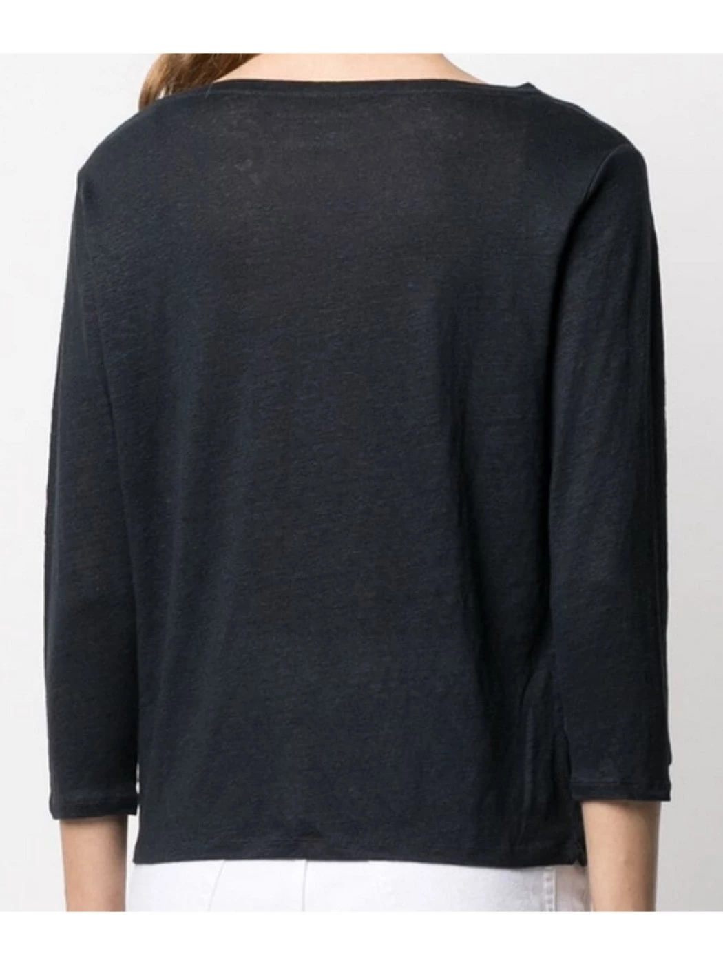 MAJESTIC FILATURES M011-FTS397 T-SHIRT M 3/4 LINEN/ELASTAN