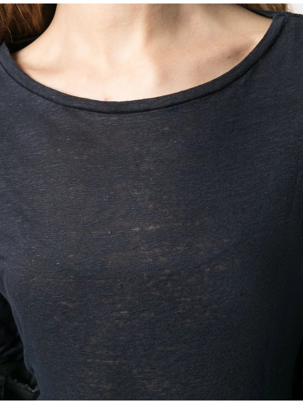 MAJESTIC FILATURES M011-FTS397 T-SHIRT M 3/4 LINEN/ELASTAN