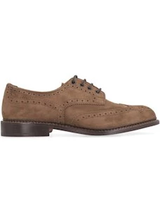 Tricker's derby uomo in pelle scamosciata