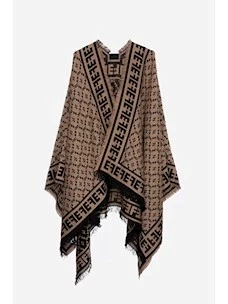 Jacquard fabric cape Elisabetta Franchi