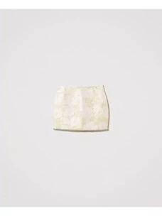 Jacquard miniskirt with hand embroidery Twinset Actitude