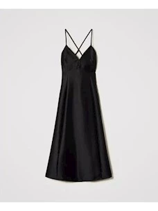 Twinset Actitude technical twill midi dress