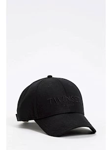 Baseball cap with Twinset logo embroidery