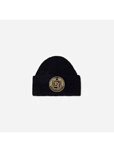 Beanie in lana con patch logo Elisabetta Franchi