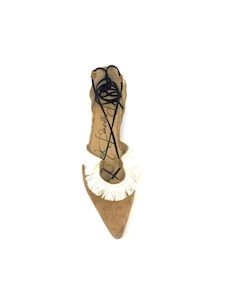 Marylin Fringed Ballerina Passion Blanche