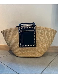 Raffia Ash shoulder bag
