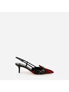 Slingback in tartan Elisabetta Franchi