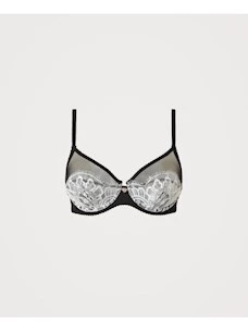 BRA WITH TULLE UNDERWIRE AND TWINSET LACE