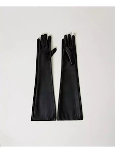 Twinset Leather Effect Long Gloves