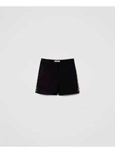 Shorts with Twinset logoed buttons