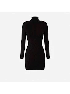 Knitted minidress with clamps Elisabetta Franchi