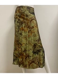 Midi skirt with front slit Lavi