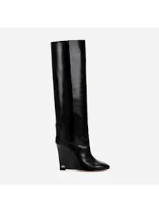 Tube boot with lacquered wedge Elisabetta Franchi