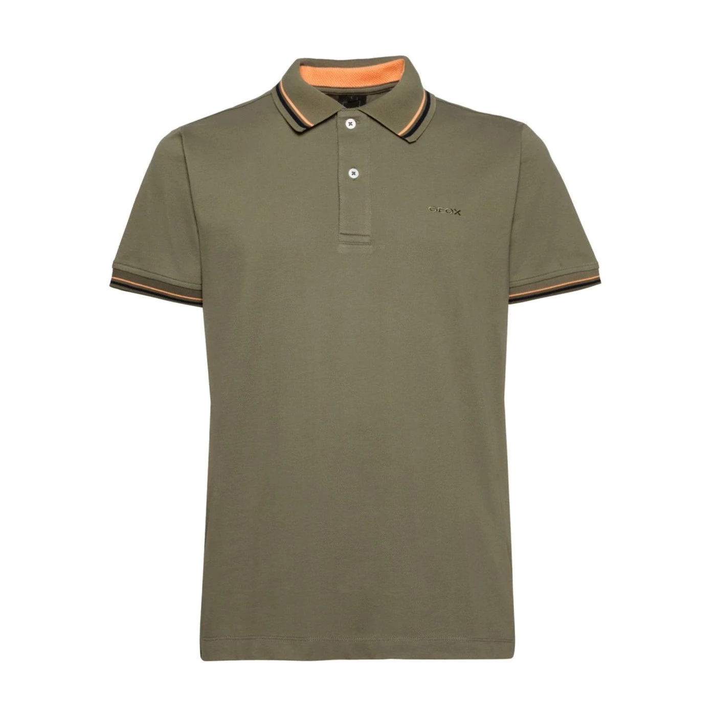 GEOX M2510A POLO UOMO IN PIQUET DEEP OLIVE