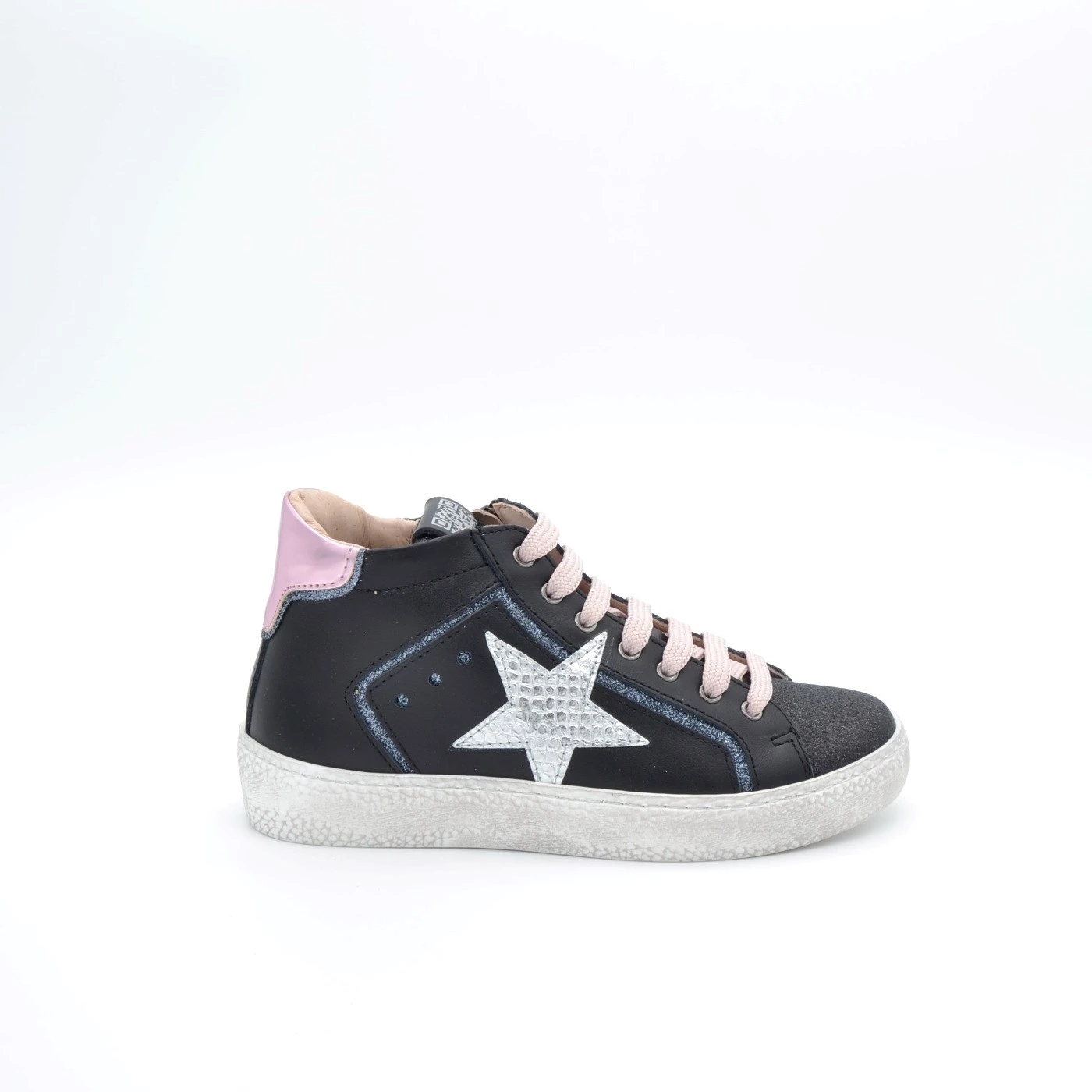 C7708.01 CIAO SNEAKERS ALTA  VITITELLO NERO