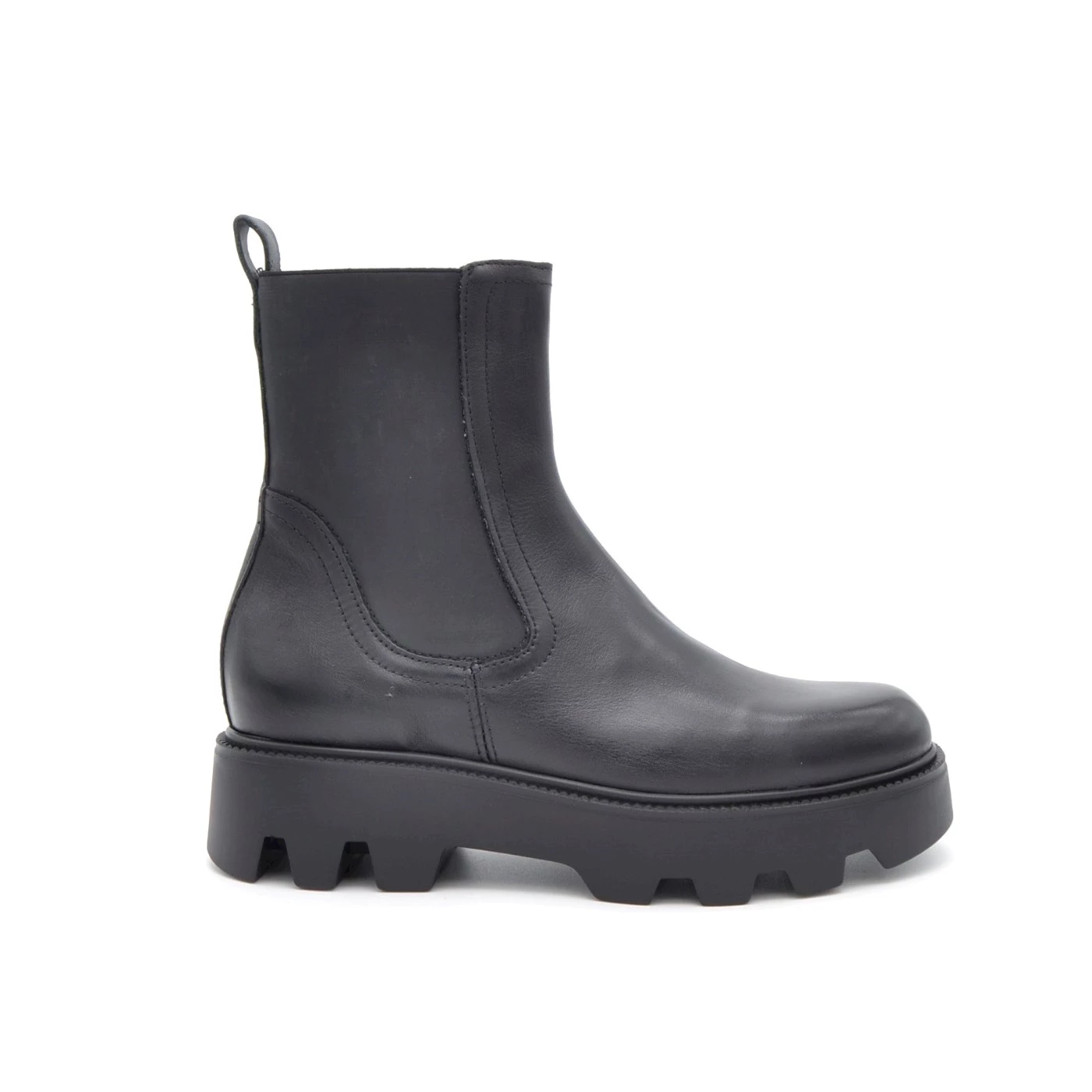 MARTINA BURARO P42231 STIVALETTI CHELSEA BOOT IN PELLE NERO