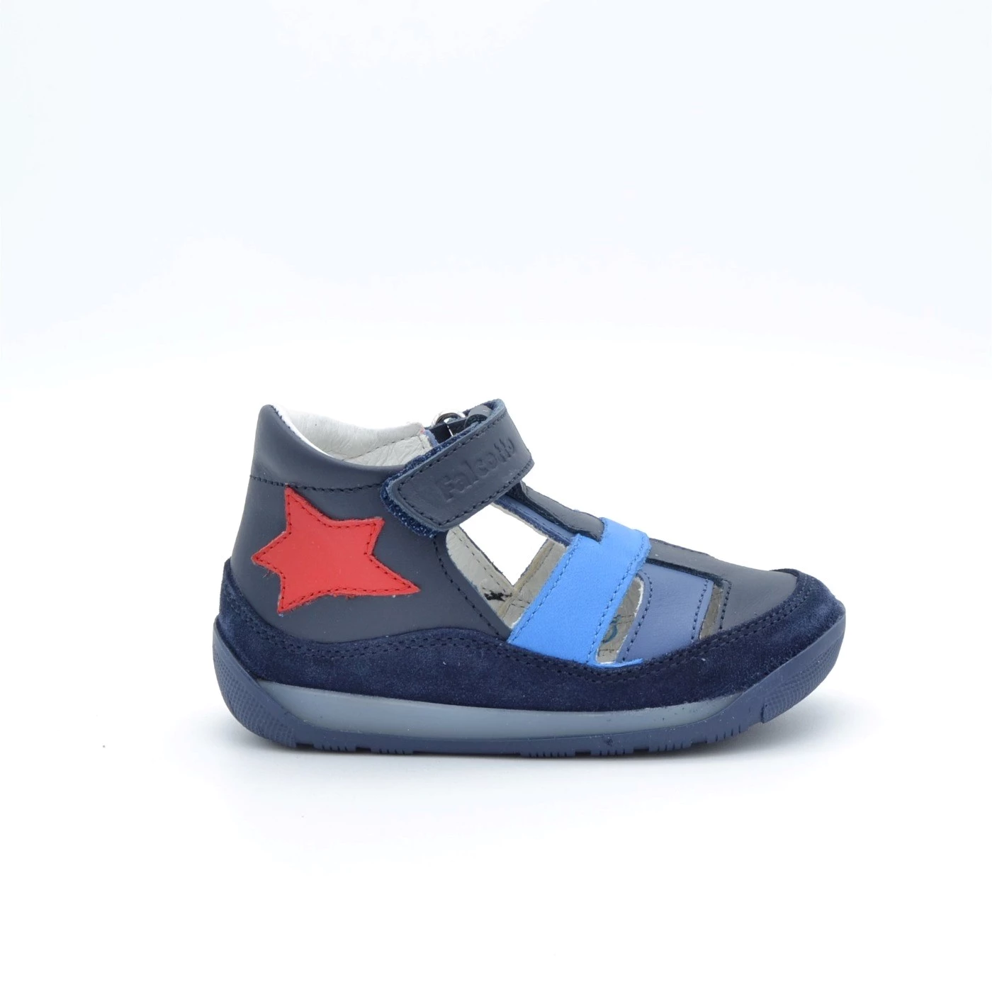 FALCOTTO  ANTIBES CALF SUEDE SANDALO SEMI APERTO