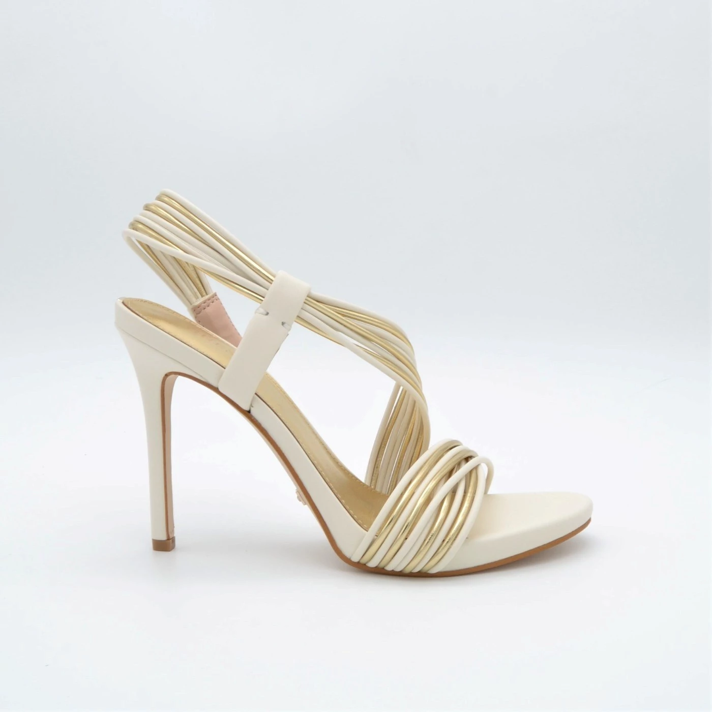 GUESS FL6FIZ LEL03 FAIZE SANDALO BEIGE E ORO CON TACCO