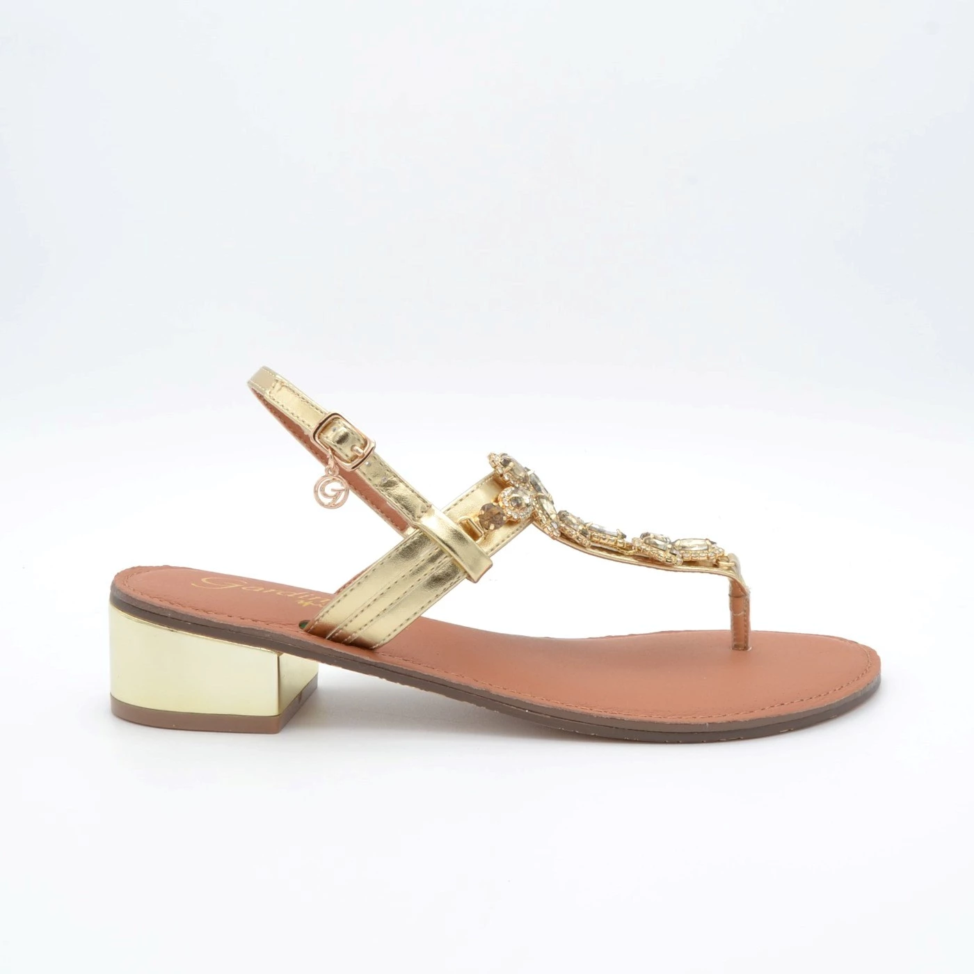 GARDINI GS349 SANDALI INFRADITO GIOIELLO PLATINO