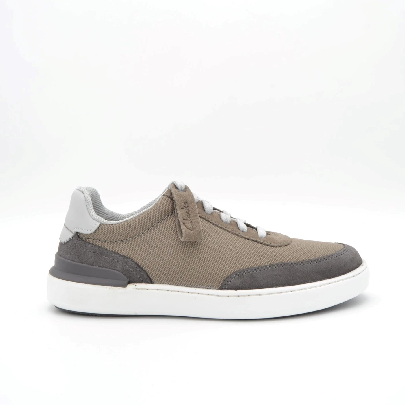CLARKS 26170208 COURTLITE TOR SNEAKER CANVAS GREY