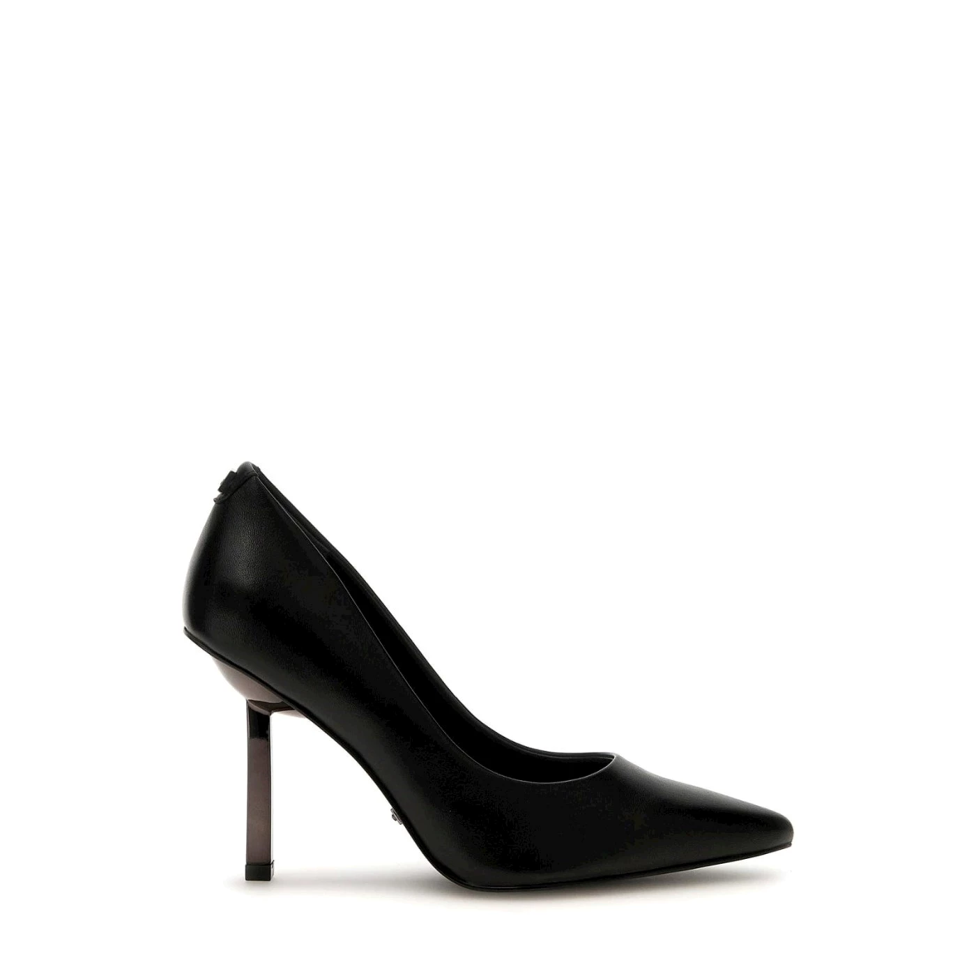 GUESS FL7CNC LEA08 P DECOLLETE' IN PELLE NERO