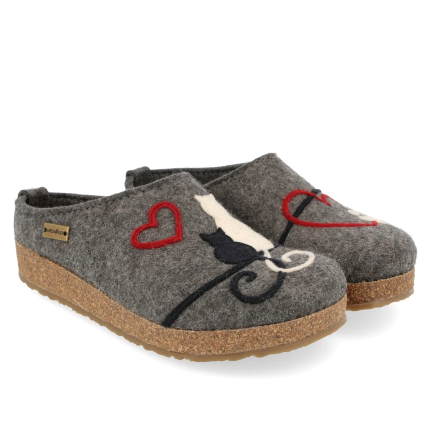 Haflinger 731090 04 Grizzly micini ciabatte in feltro di lana