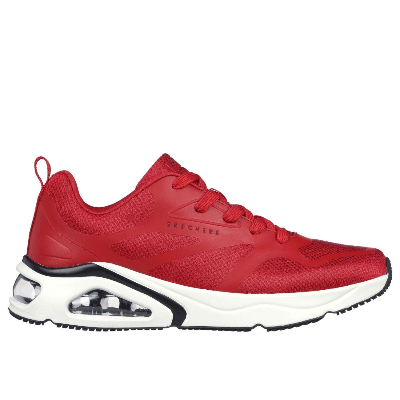Skechers 183070 Uno sneakers uomo in tessuto rosso