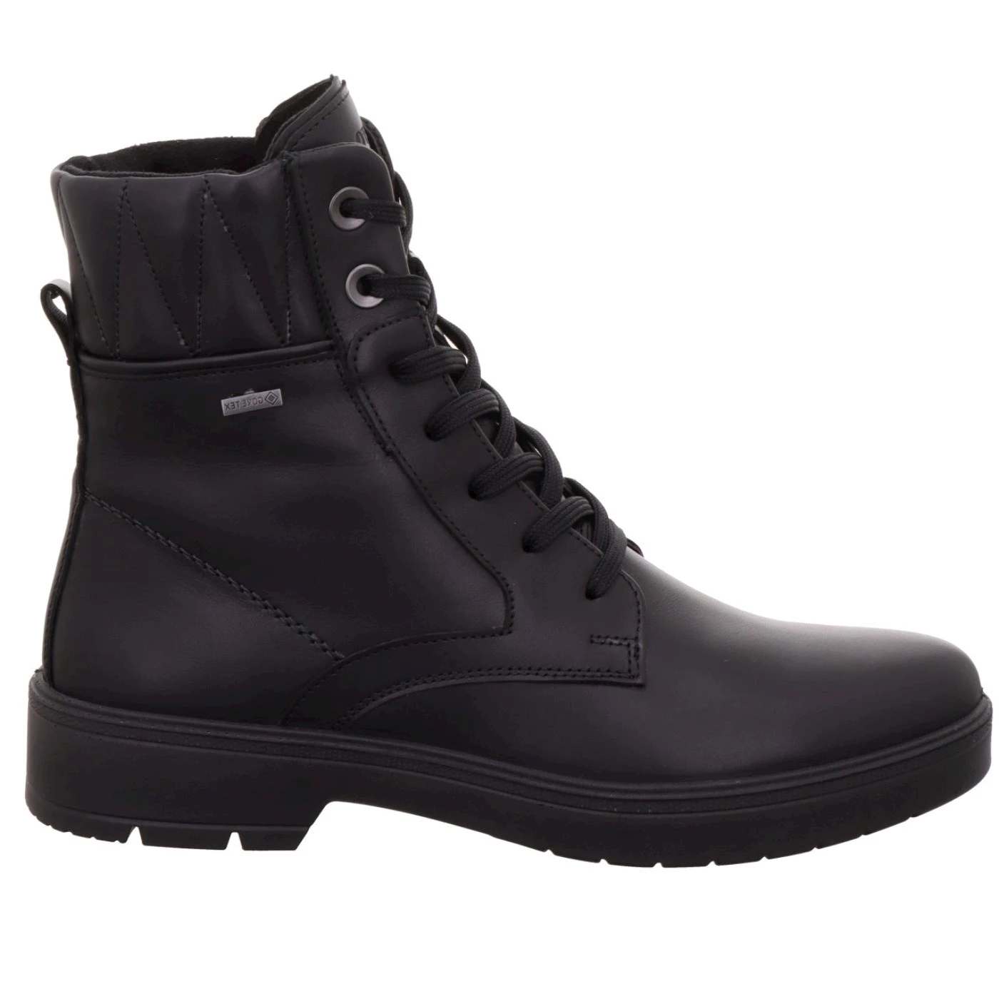 Legero 000190 0100 stivaletti anfibi donna  nappa nero gore tex