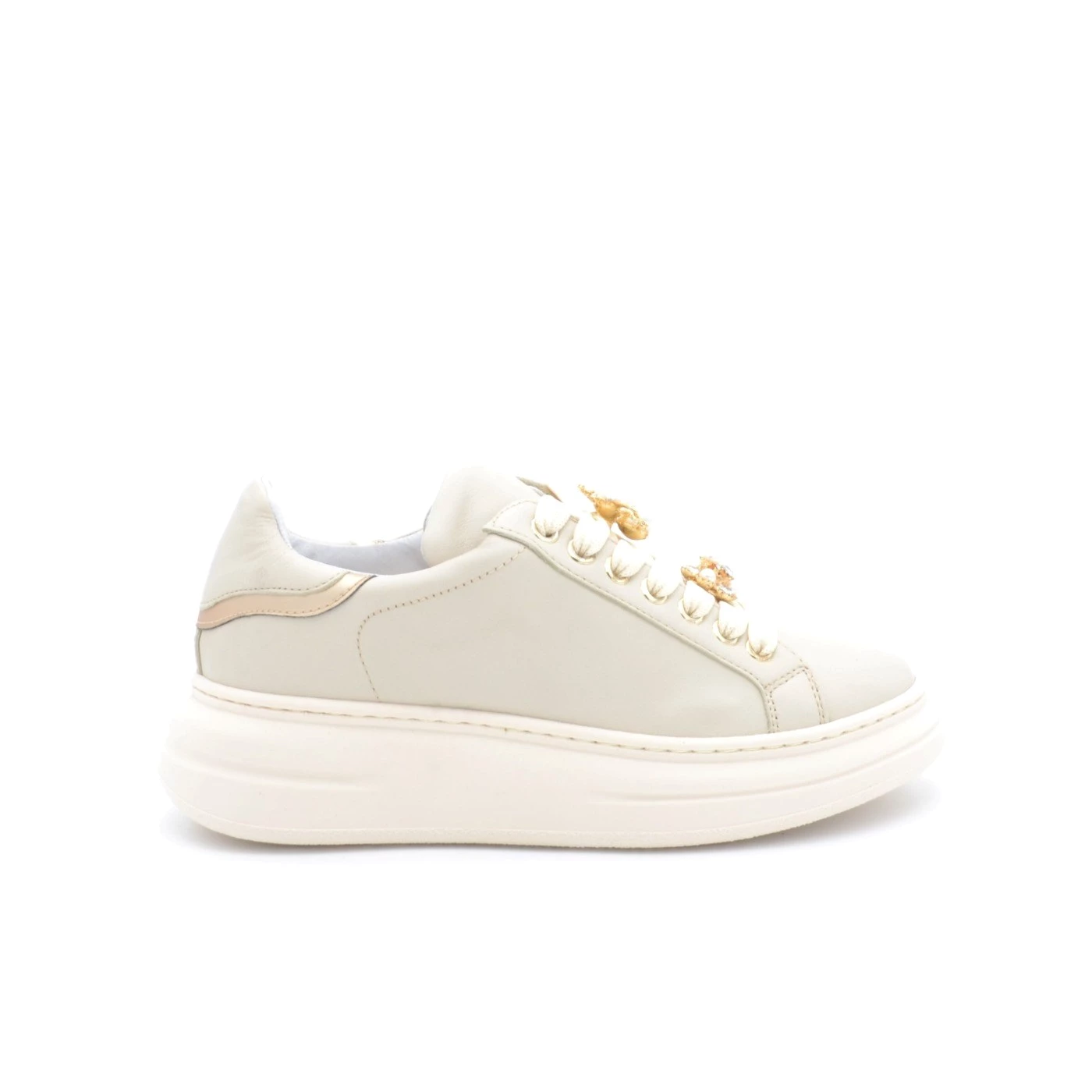@go 661-ACC SML sneakers donna pelle beige accessorio gioiello