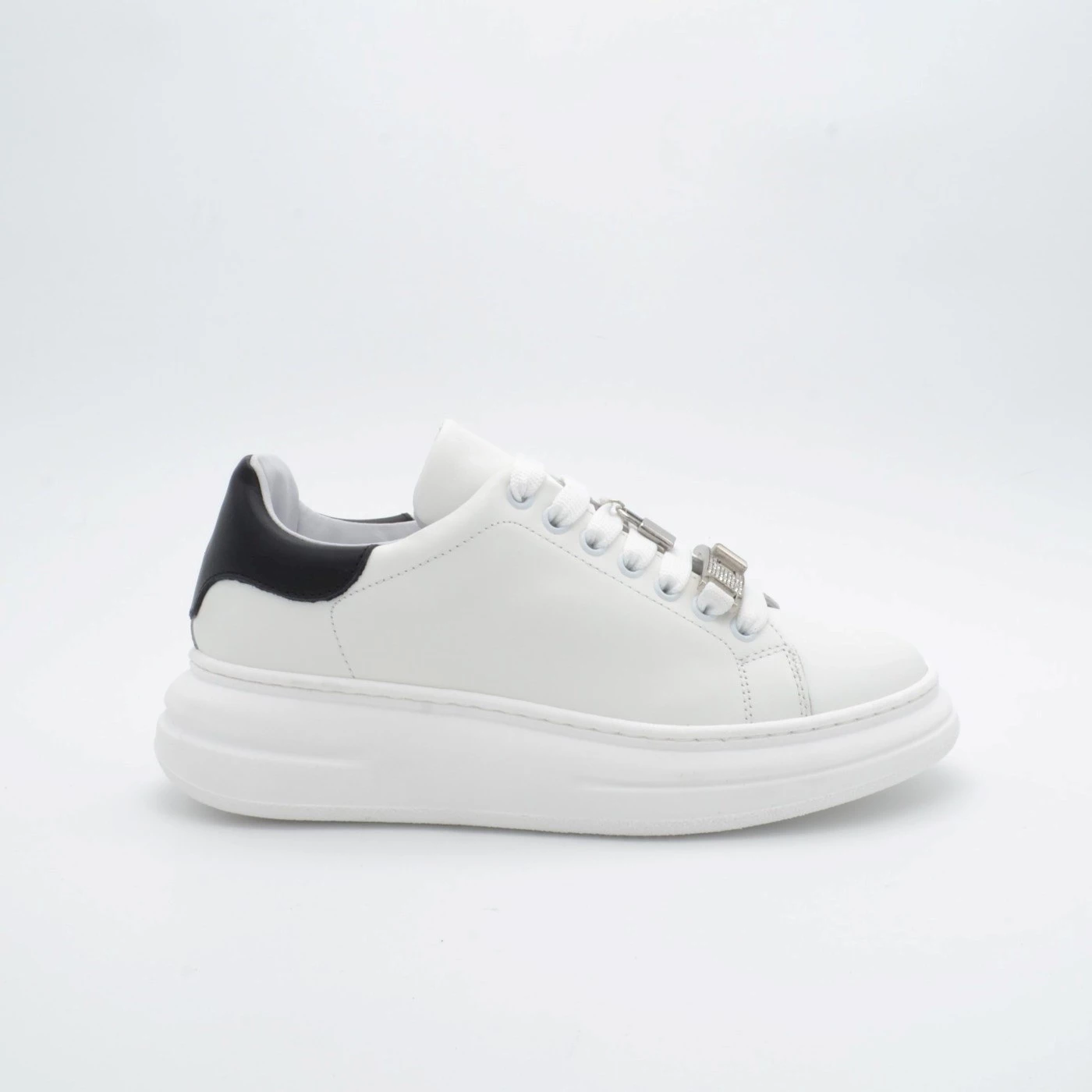 @go 247-ACC SML sneakers donna pelle bianco accessorio gioiello