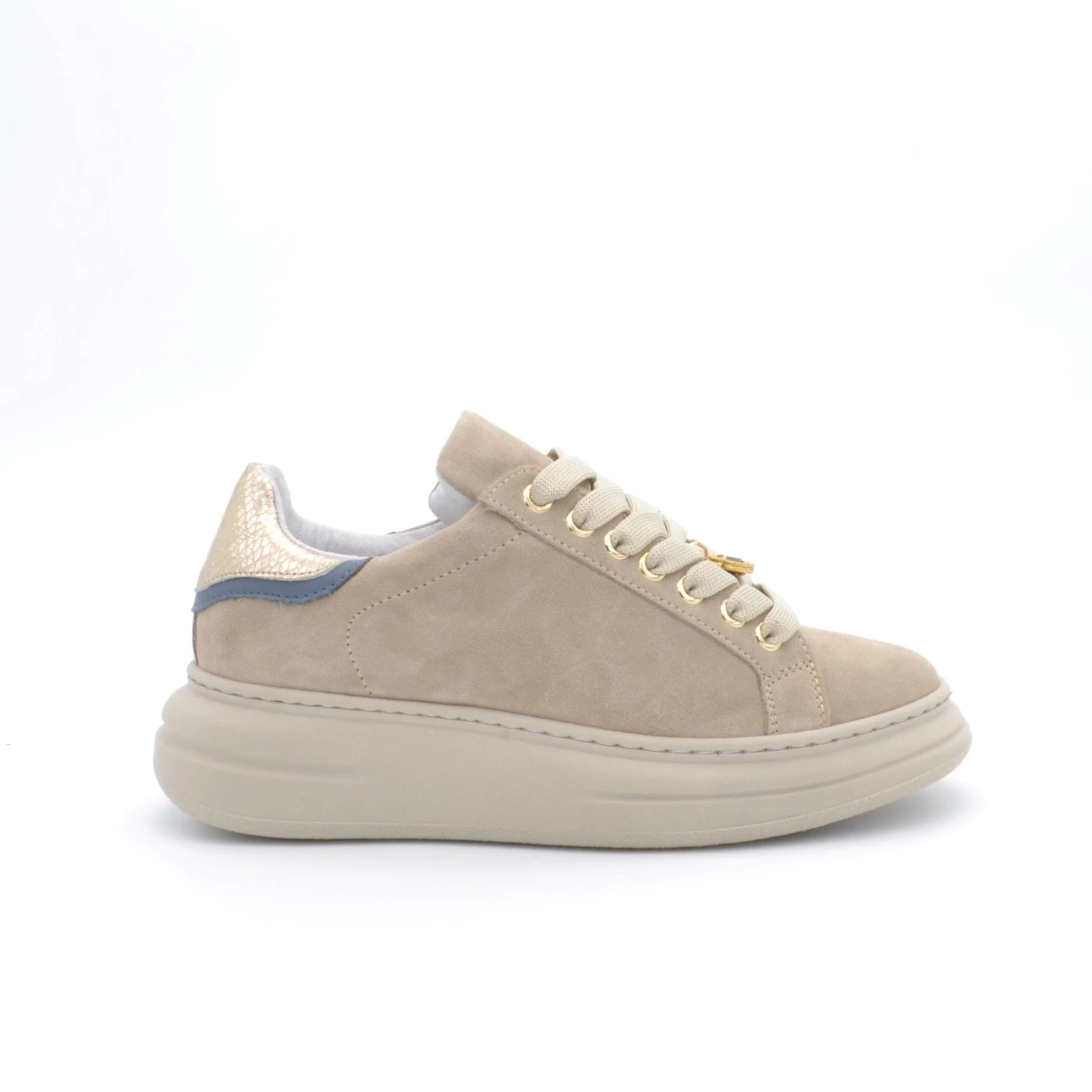 @go 661 SML sneakers donna camoscio grigio light