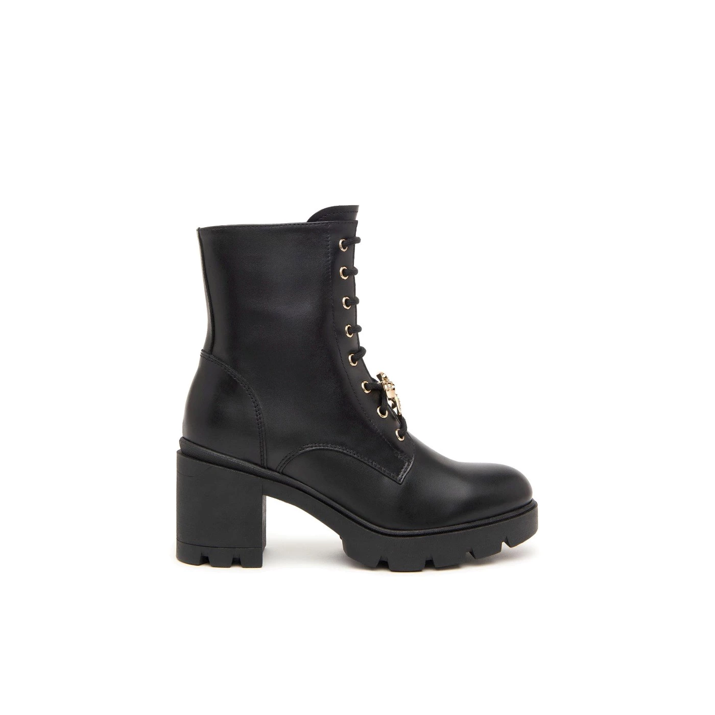 Nero Giardini I411905D stivaletti anfibi in pelle nero