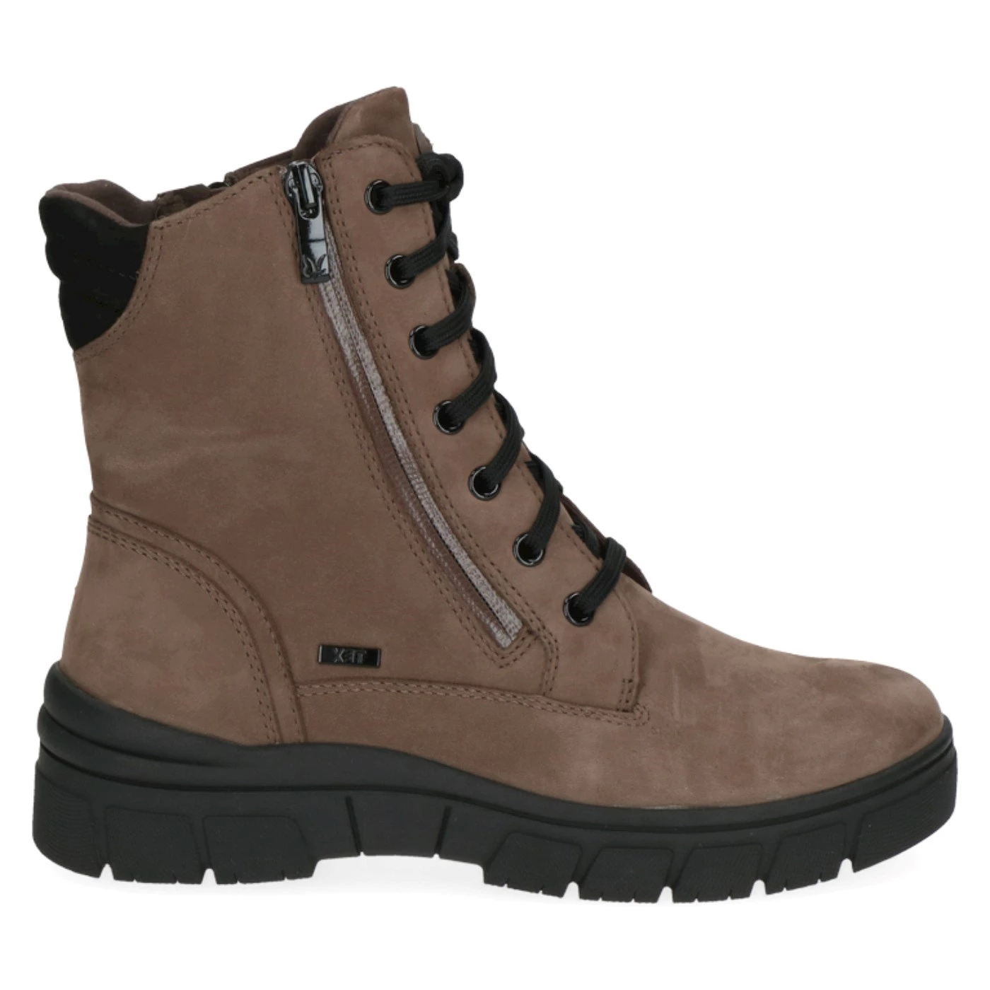Caprice 26235  stivaletti anfibi in nabuk taupe marrone