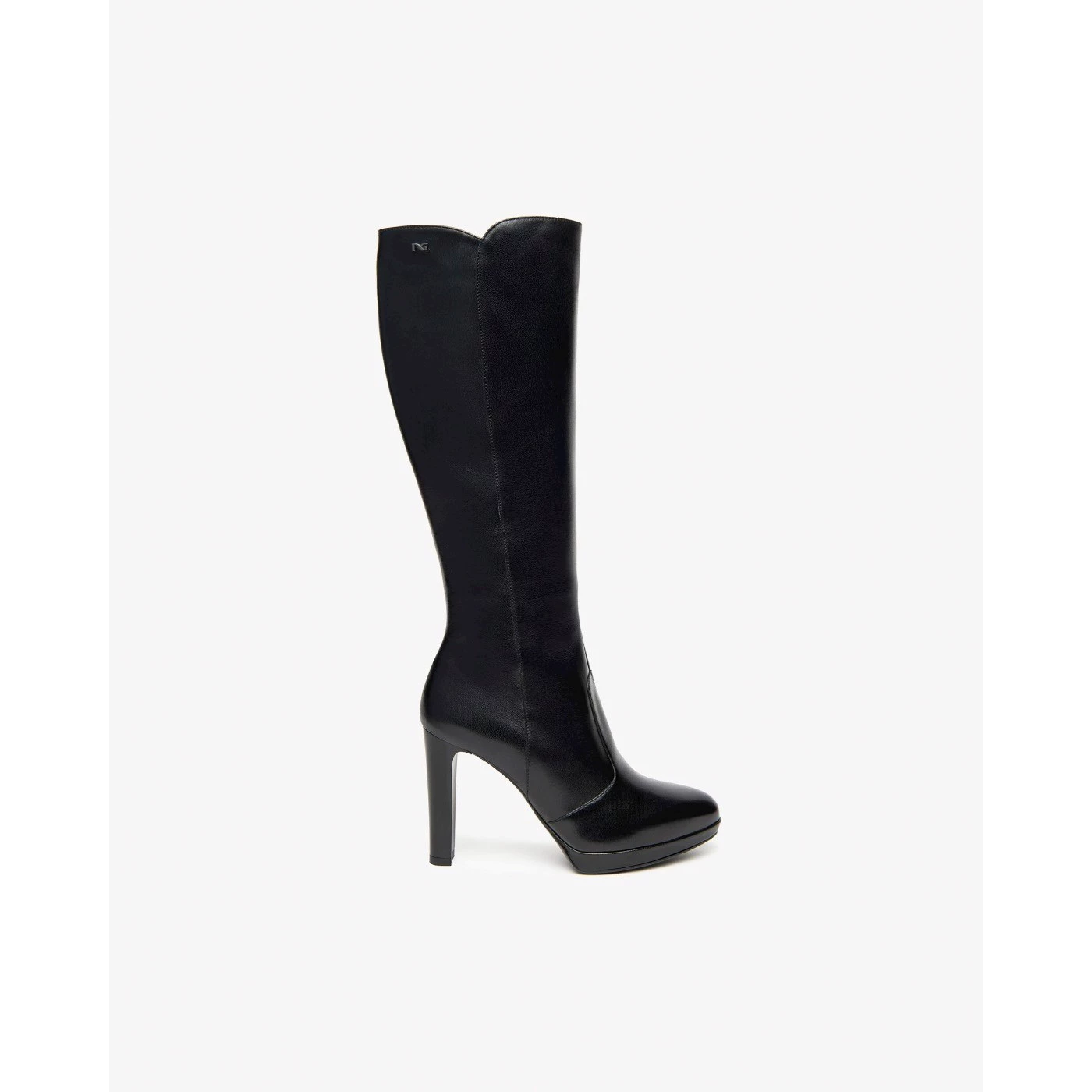 Nero Giardini I410982D stivali in nappa nero con tacco 10 cm