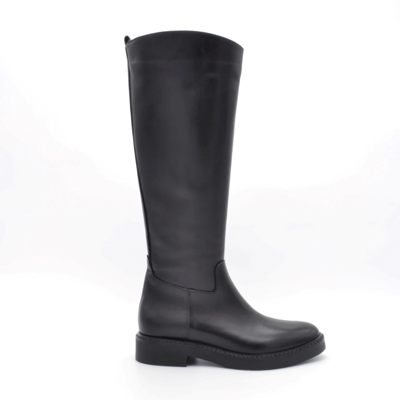 Accademia D2030 stivali cavallerizzo donna in vitello nero